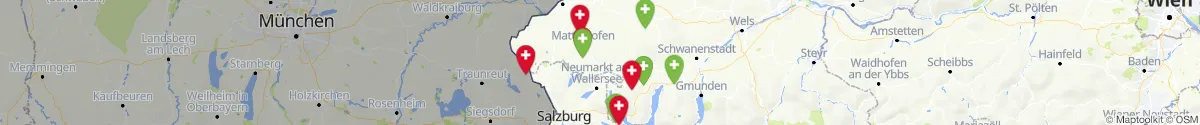 Map view for Pharmacies emergency services nearby Perwang am Grabensee (Braunau, Oberösterreich)